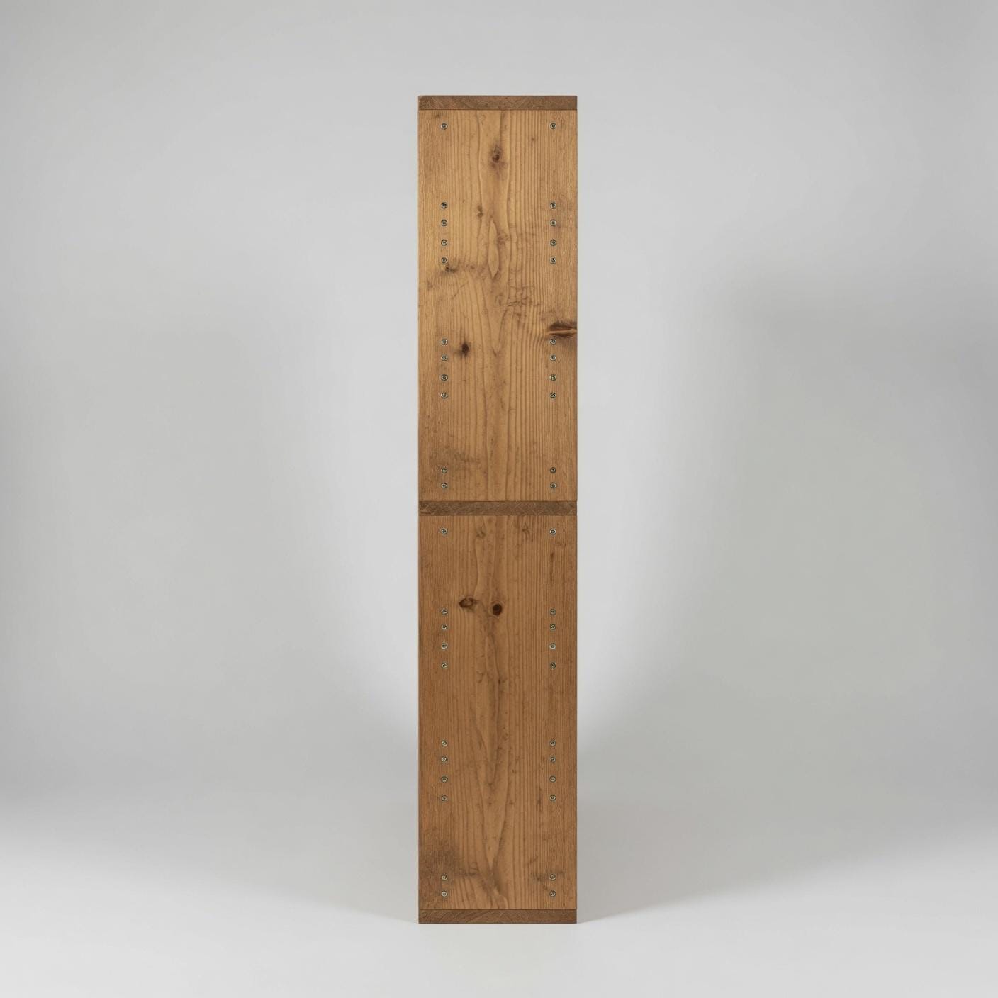 Solid Pine Wood Bookshelf, Rustic Multi-Shelf Storage Rack, Natural Modern Furniture