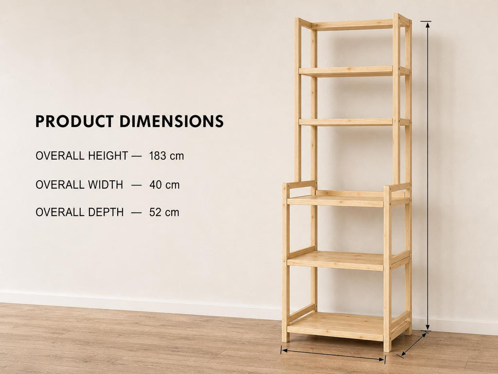 Solid Pine Kitchen Appliance Tower | 3-Tier Rustic Storage Shelf